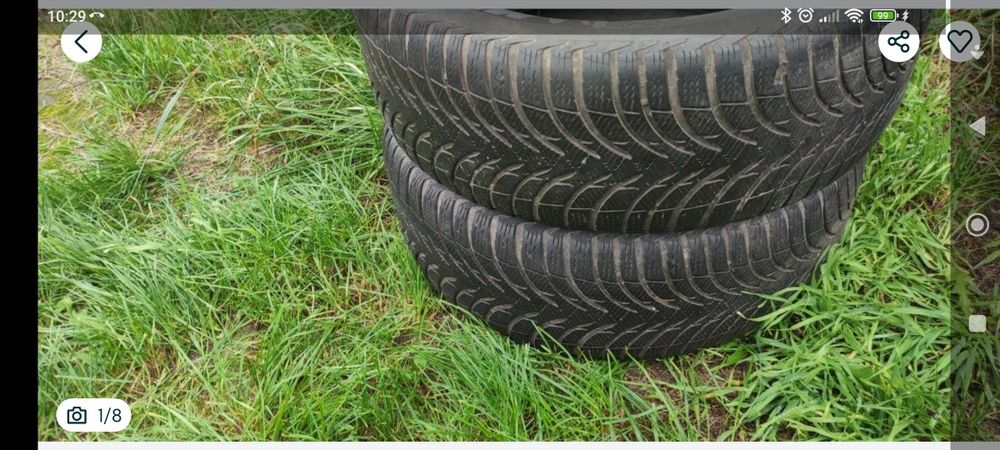 Opony zimowe 5mm 215/55/16 Michelin N