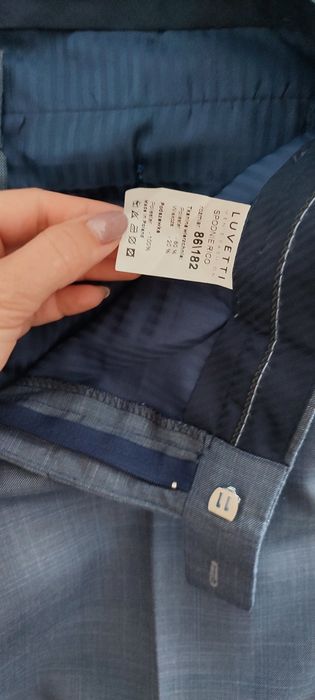 Garnitur męski LUVETTI rozmiar 46/176/82 spodnie 86/182