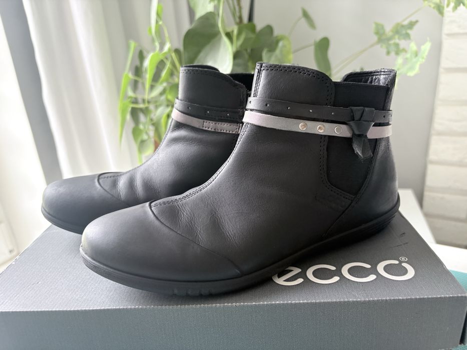 Ecco - Botki czarne 36