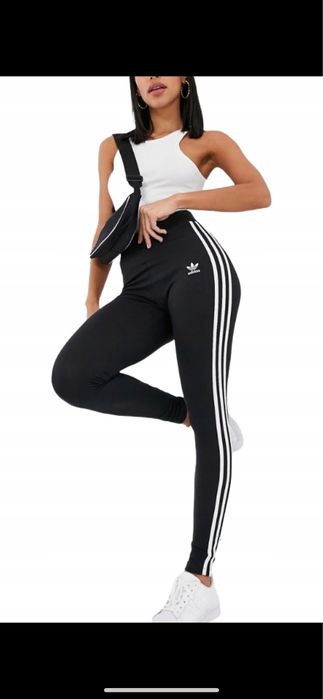 Czarne legginsy Adidas w rozmiarze S