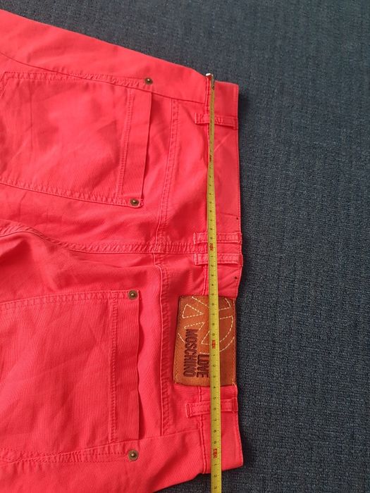 Calças Moschino vermelho modelo caipirinha skinny