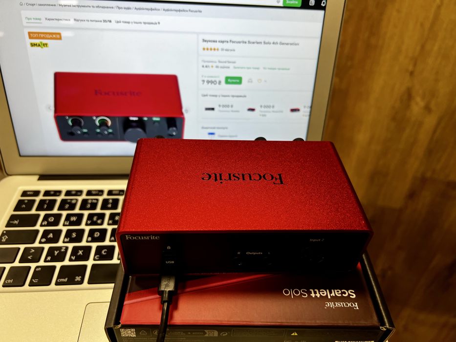 Звуковая карта Focusrite Scarlett Solo 4th Generation