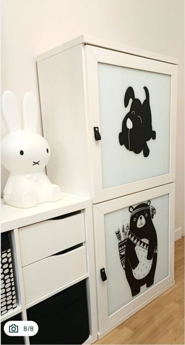 Przeszklona szafka witryna gablota IKEA 148x72x40cm