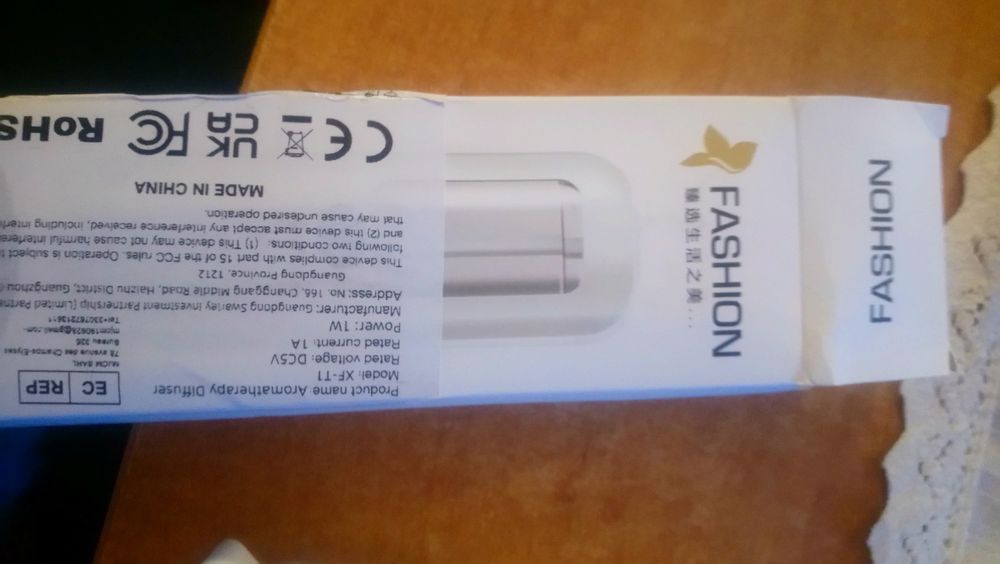 Dyfuzor do aromaterapii.