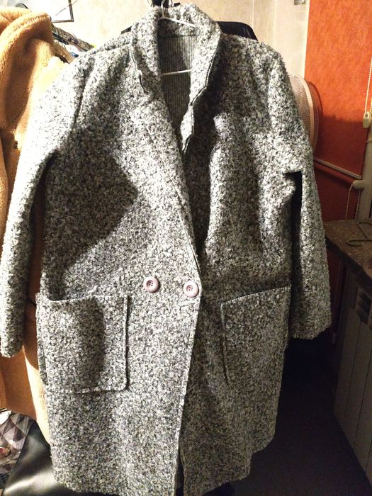 Płaszcz damski siwy XL