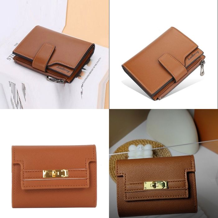 Гаманець ермес hermes коричневий маленький