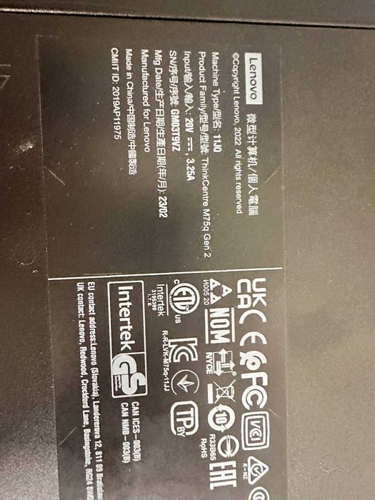 Неттоп Міні ПК Lenono ThinkCentre Ryzen 3-5300/4300/8Gb/256 SSD