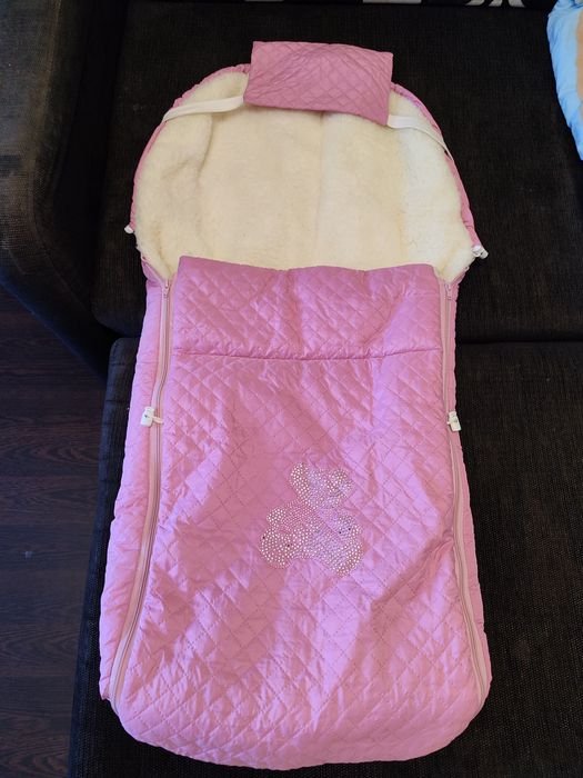Зимовий конверт в коляску для дівчинки