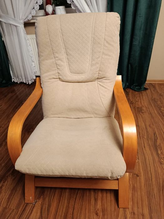 Sprzedam fotel jasny beż