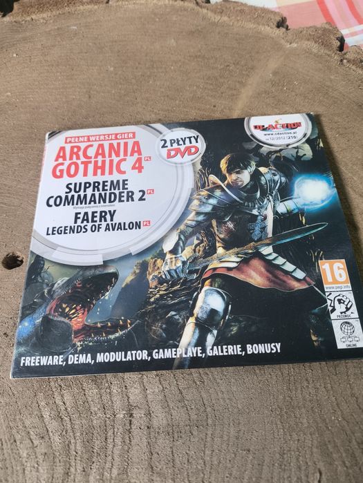 Gra komputerowa podwójna Arcana Gothic 4,Supreme Commander 2  ,Faery Legends of Avalon .