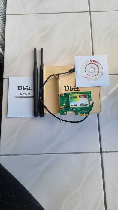 Бездротова мережева карта Ubit Wi-Fi,дводіап.адаптер Wireless-AC 7265.