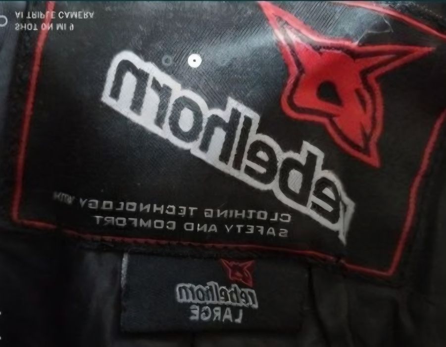 Spodnie skórzane na motor