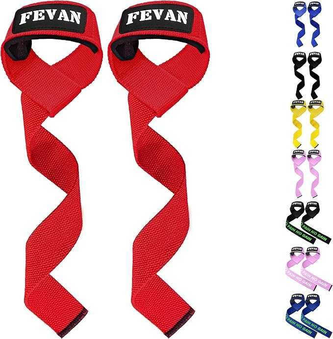 FEVAN Straps Gym 2 x Pasy Do Podnoszenia Ciężarów Paski Do Martwego Ciągu