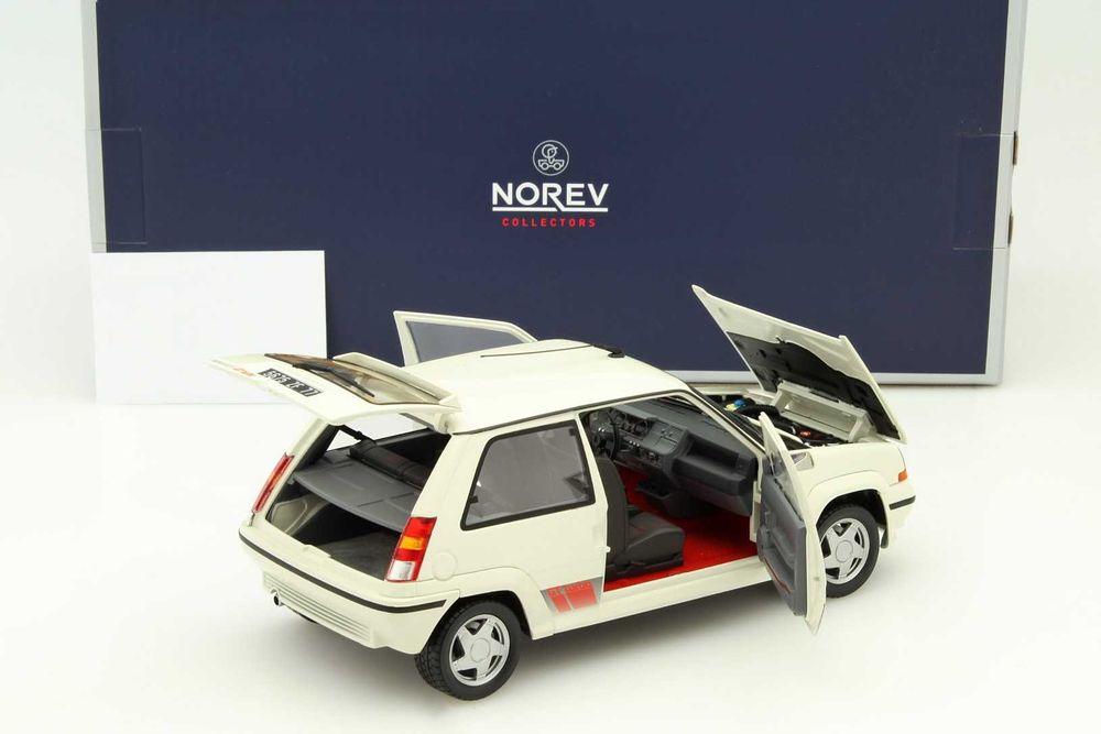 Renault Super 5 GT Turbo Phase II 1989 (white pearl) - Norev 1/18