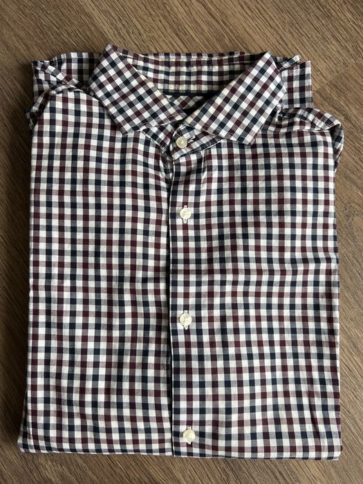 Koszula męska w kratkę Premium by JACK & JONES Medium 100% bawełna