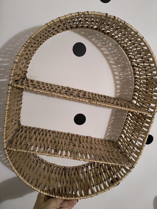 Półka ścienna rattanowa