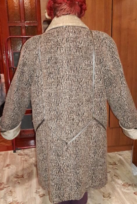 Пальто зимнее женское драповое новое 56 размера