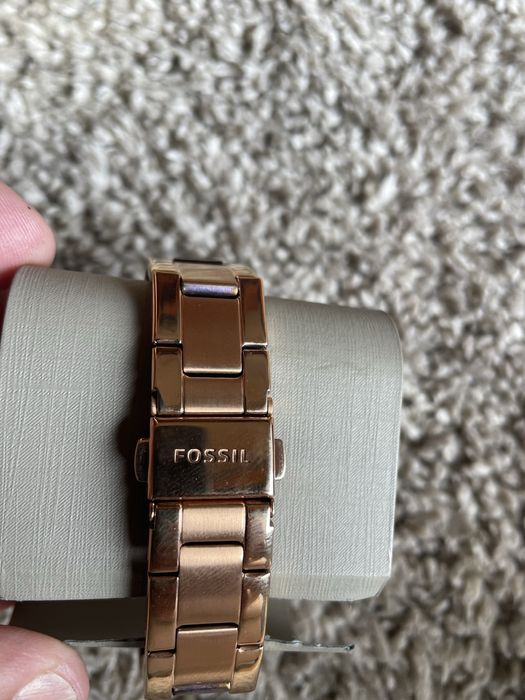 Relogio fossil rosa gold