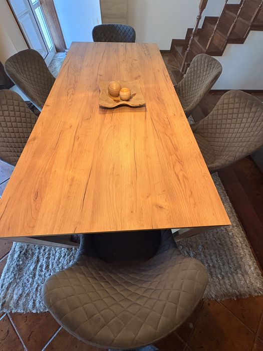 Mesa de jantar LINTRUP com cadeiras