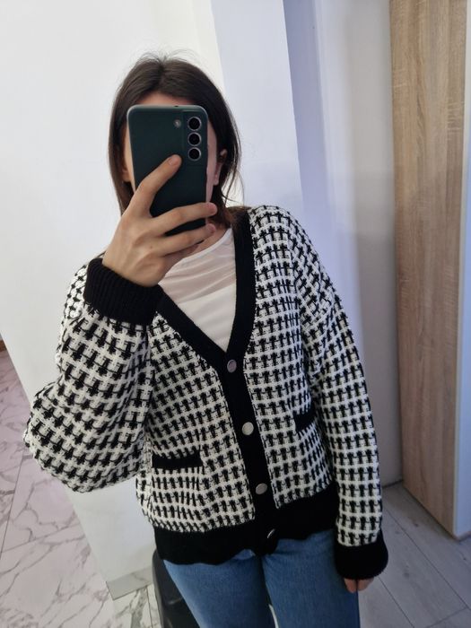 Kardigan primark w pepitkę rozmiar M