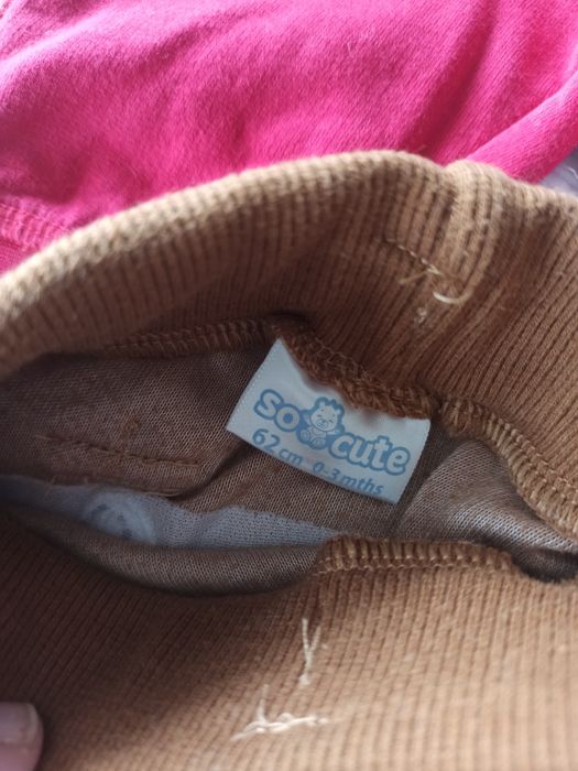 Zestaw paka 7x spodnie półśpiochy 3x bluza kaftaniki rozm 62
