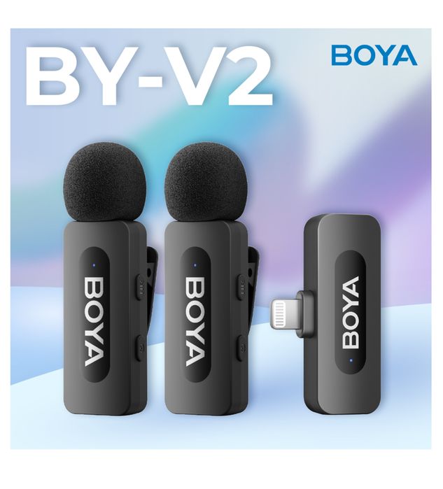 Бездротовий петлічний мікрофон Boya BY-V2 lightning