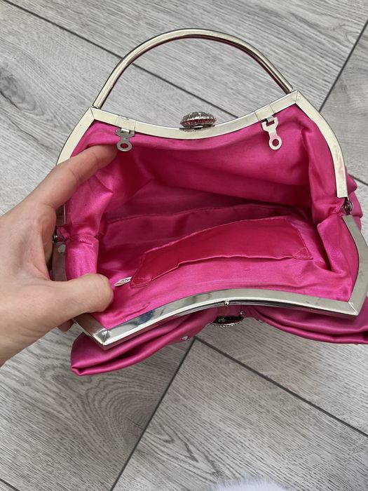 Жіночий рожевий клатч сумочка