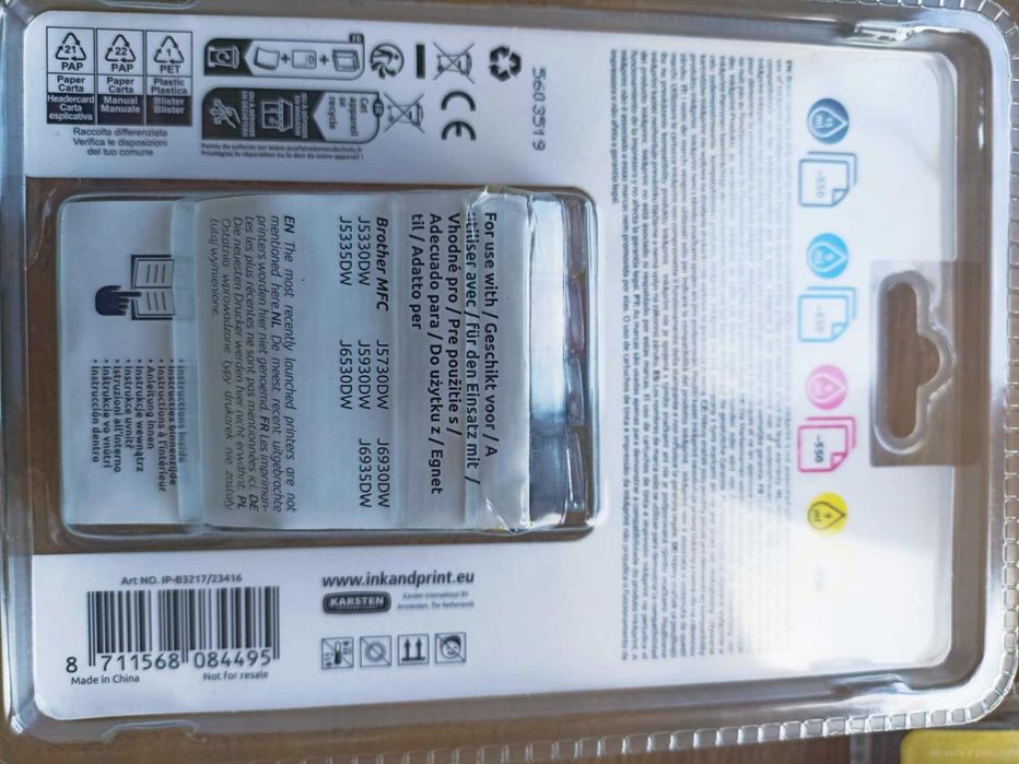 Tusz do drukarek Brother LC 3217 zamiennik 4szt