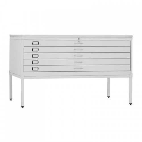 Armario Arquivo de desenho para Formato A0 com 5 Gavetas Cinza Novo