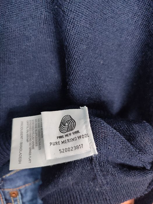 Granatowy sweter męski Merino S Made by Monkeys
