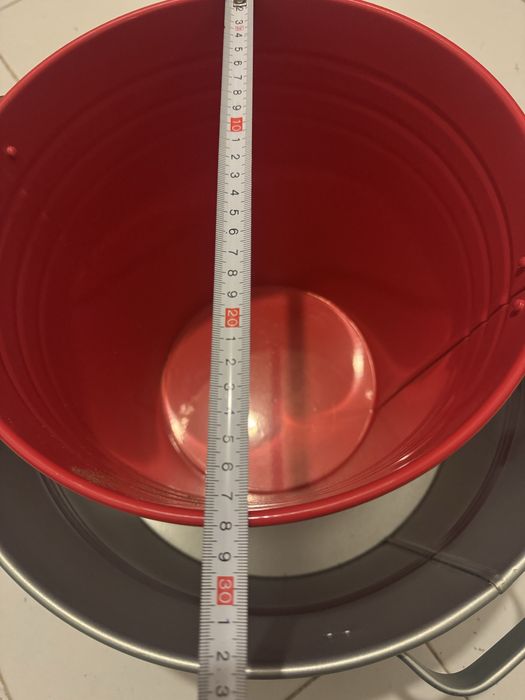 Balde e alguidar zincado Ikea NOVOS