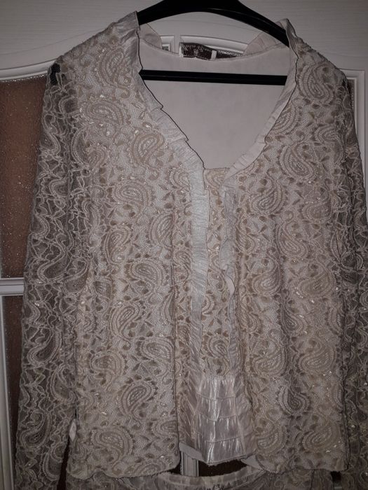 Bluzka, spódniczka, garsonka, komplet