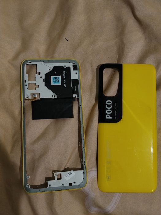 Задняя крышка XIAOMI Poco M3 (желтая)