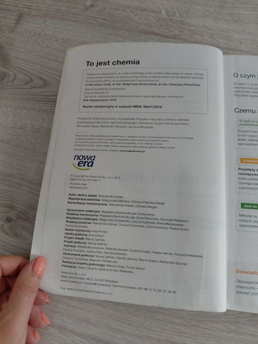 Podręcznik do chemii - kl. 1 szkoła średnia