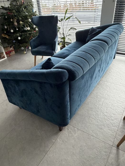 Sofa rozkladana z fotelem