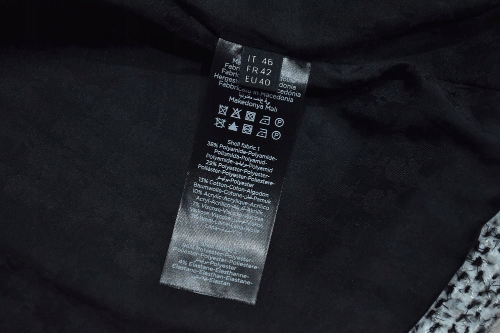 Karl Lagerfeld Kurtka Z Mieszanki Materiałów Biker Jacket Oversize 40