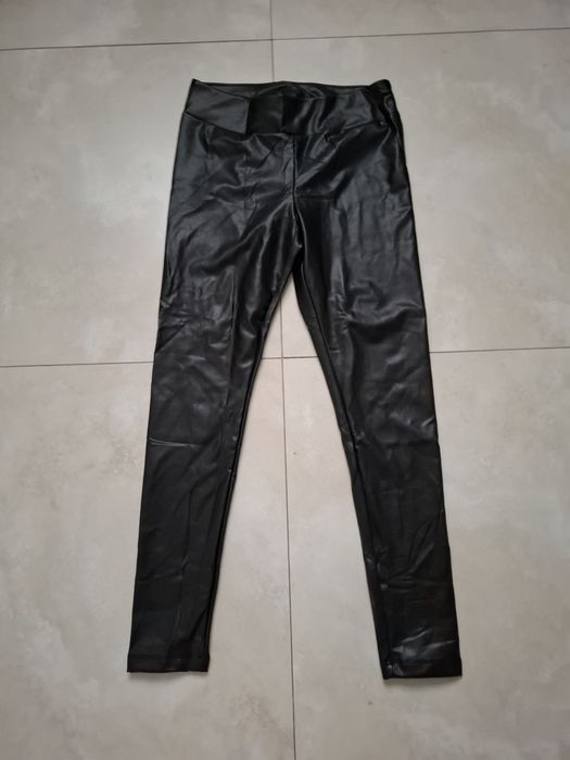 Legginsy o wyglądzie skóry roz. 38