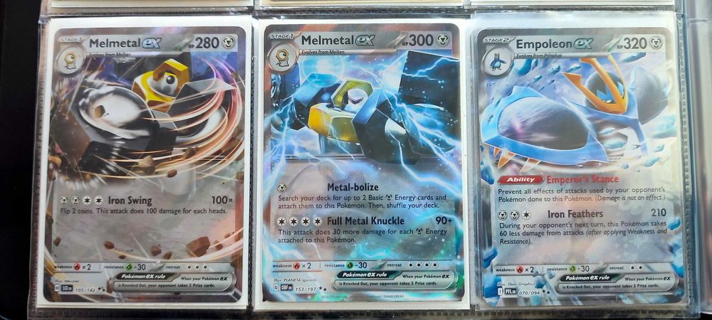 Cartas Pokémon Metal — Aegislash VMAX, Zacian ex, Dialga ex