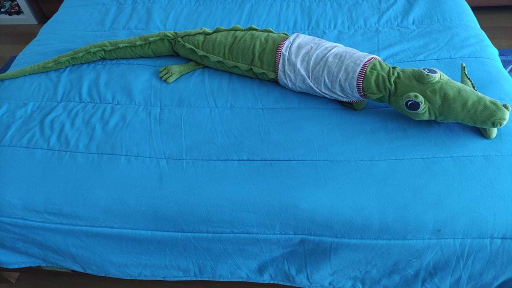 Conjunto de peluches e espelho