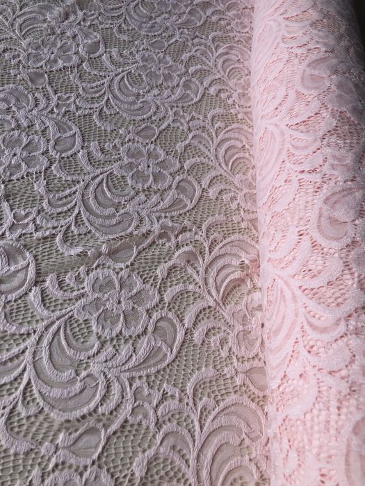 Różowa koronka 140cm 1mb