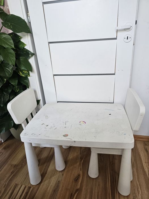 Stól Ikea Mamut krzesła komplet dla dzieci #Ikea #abra #Agata