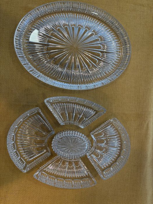 Conjunto para Aperitivos em  Cristal