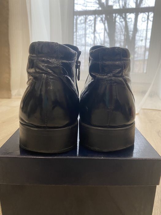 Ботинки лак кожа класика 44 размер 29,5 см стелька Antonio Biaggi!!!