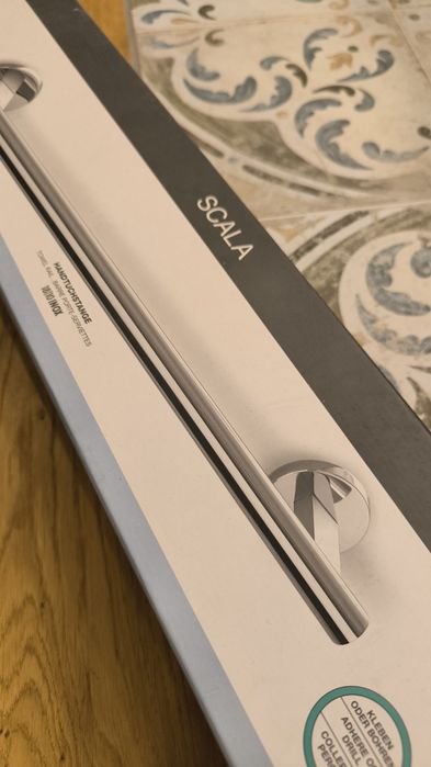 Wieszak na ręcznik reling 51cm Zack Scala stal inox