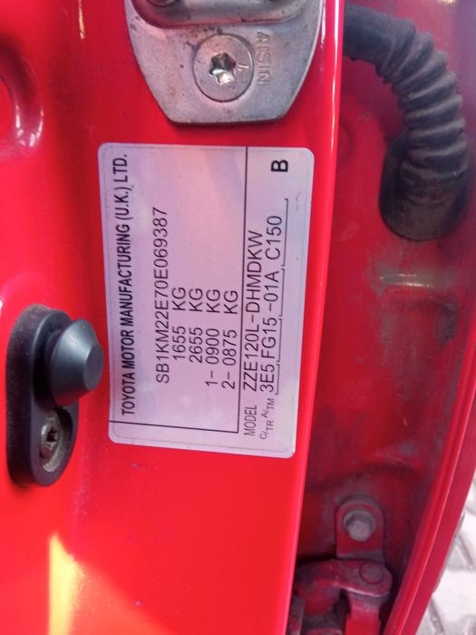 Toyota Corolla HB 2003 1,4 4ZZFE NA CZĘŚCI