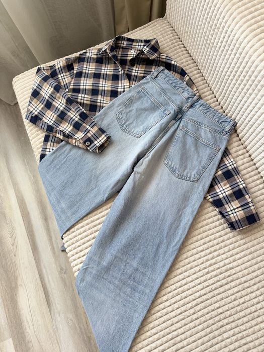 Джинси Wide Leg ZARA 38/M mex.28 блакитні джинси