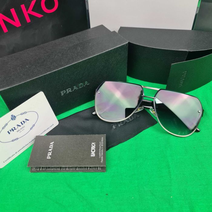 Okulary zestaw komplet meskie damskie unisex Prada Premium