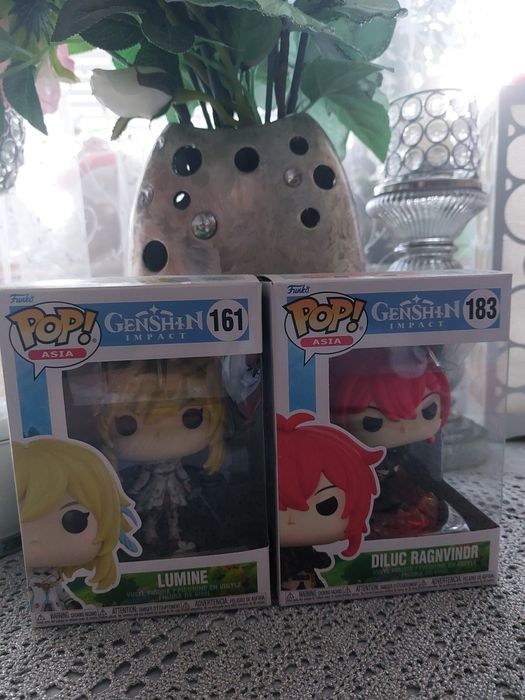 Funko Pop Lumine & Diluc, genshin impact