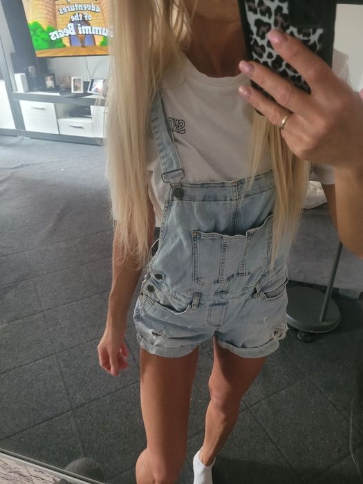Ogrodniczki jeansowe xs