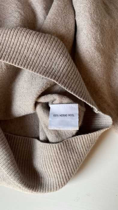 Sweter wełniany z golfem 100% merino wool